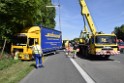 LKW in Boeschung A 3 Rich Frankfurt Hoehe Roesrath Lohmar P200